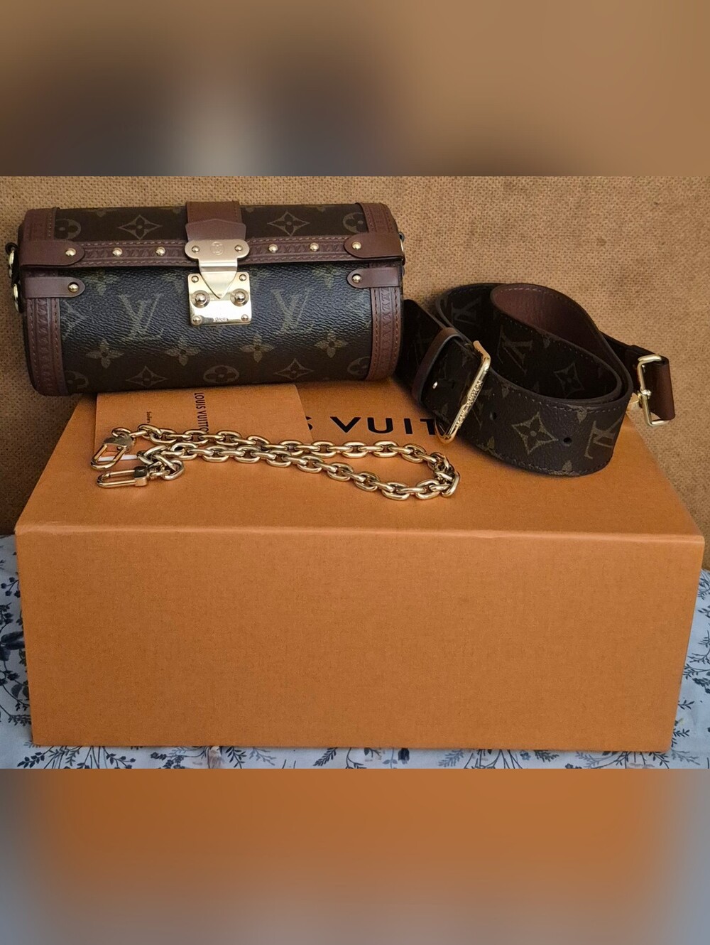 Louisvuitton monogram papillon trunk